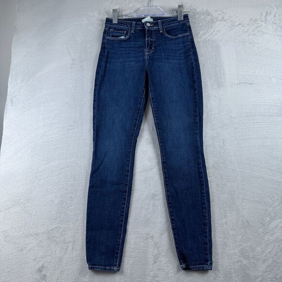 L'AGENCE Skinny Jeans Womens Size 26 Mid Rise Five Pockets Medium Wash Blue - Picture 1 of 12